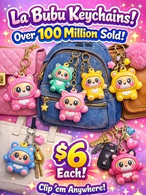 👉 $6 LABUBU CHARMS, PICK YOUR COLOR!
